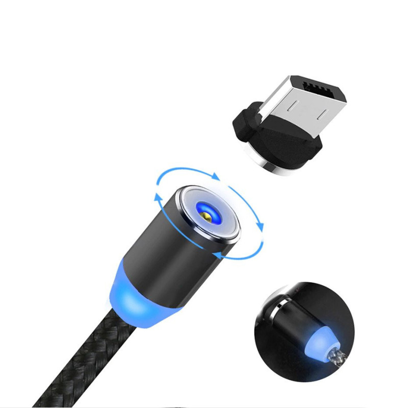 Magnetinis kabelis USB microUSB USB-C Iphone...