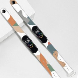 Dirželis Moro apyrankė, skirta Xiaomi Mi Band 4 / Mi Band 3 Silikoninio dirželio laikrodžio apyrankės raštas 13