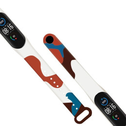 Dirželis Moro apyrankė, skirta Xiaomi Mi Band 4 / Mi Band 3 Silikoninio dirželio laikrodžio apyrankės raštas 15