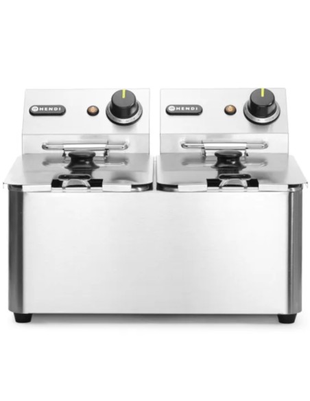 Kitchen Line 6kW 230V 2 x 4L gastronominė gruzdintuvė - Hendi 205846 Kitchen Line 6kW 230V 2 x 4L gastronominė gruzdintuvė - Hendi 205846