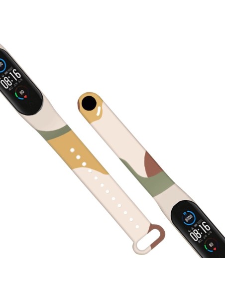 Dirželis Moro apyrankė, skirta Xiaomi Mi Band 6 / Mi Band 5 Silikoninio dirželio laikrodžio apyrankės modelis 7 Dirželis Moro apyrankė, skirta Xiaomi Mi Band 6 / Mi Band 5 Silikoninio dirželio laikrodžio apyrankės modelis 7