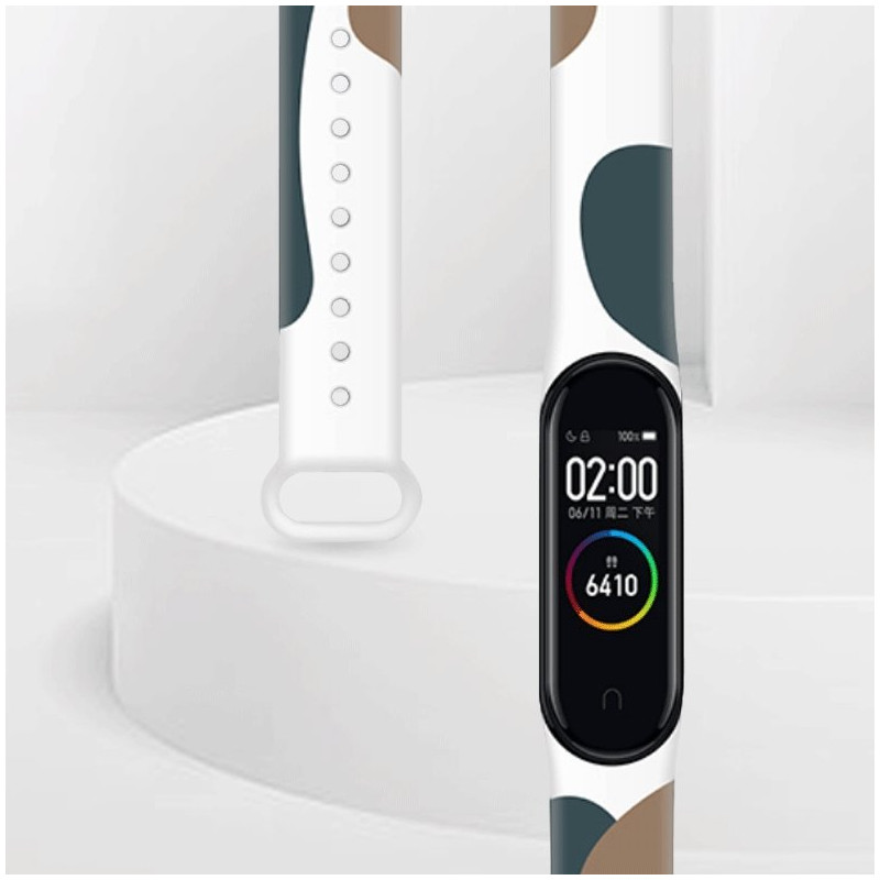 Dirželis Moro apyrankė, skirta Xiaomi Mi Band 6 / Mi Band 5 Silikoninio dirželio laikrodžio apyrankės modelis 8