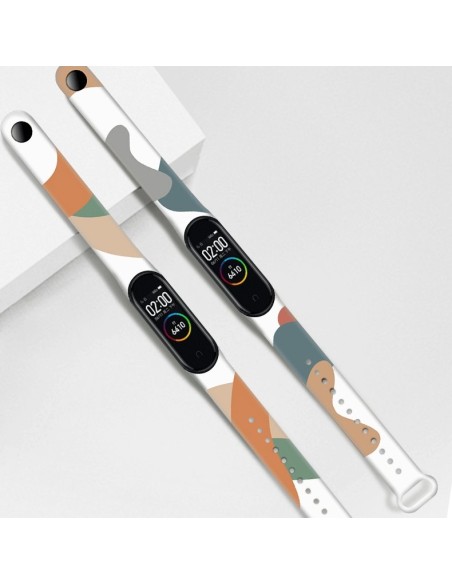 Dirželis Moro apyrankė, skirta Xiaomi Mi Band 6 / Mi Band 5 Silikoninio dirželio laikrodžio apyrankės modelis 8 Dirželis Moro apyrankė, skirta Xiaomi Mi Band 6 / Mi Band 5 Silikoninio dirželio laikrodžio apyrankės modelis 8