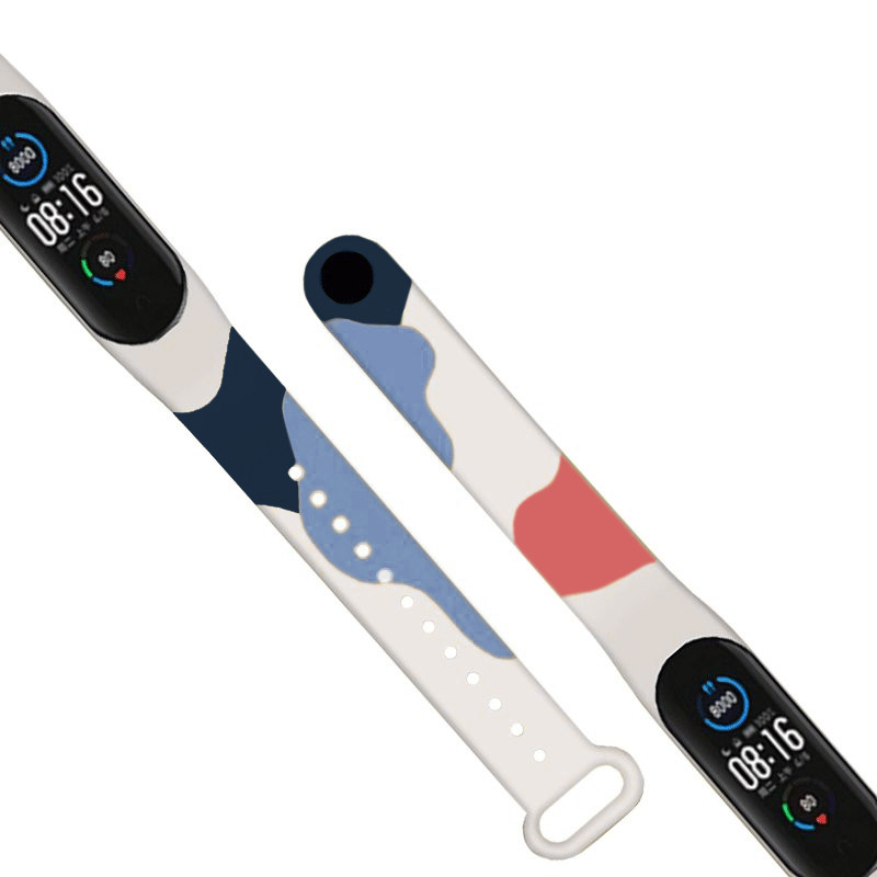 Apyrankės Moro apyrankė, skirta Xiaomi Mi Band 6 / Mi Band 5 Silikoninio dirželio laikrodžio apyrankės modelis 10