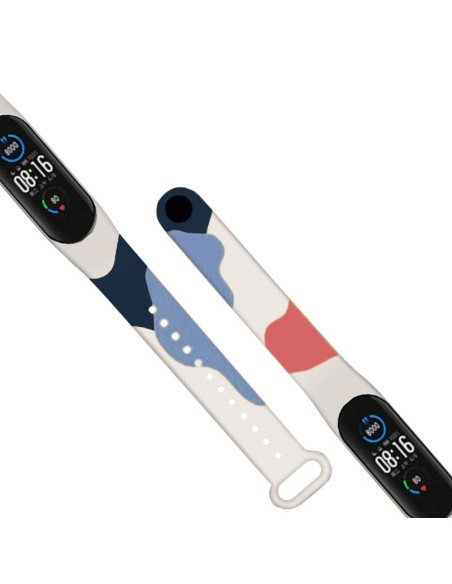 Apyrankės Moro apyrankė, skirta Xiaomi Mi Band 6 / Mi Band 5 Silikoninio dirželio laikrodžio apyrankės modelis 10