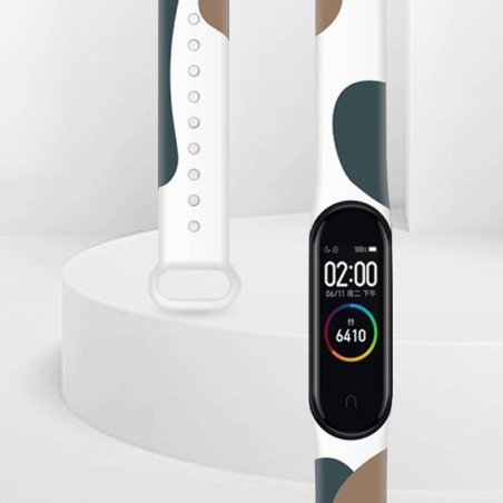 Dirželis Moro apyrankė, skirta Xiaomi Mi Band 6 / Mi Band 5 Silikoninio dirželio laikrodžio apyrankės modelis 15