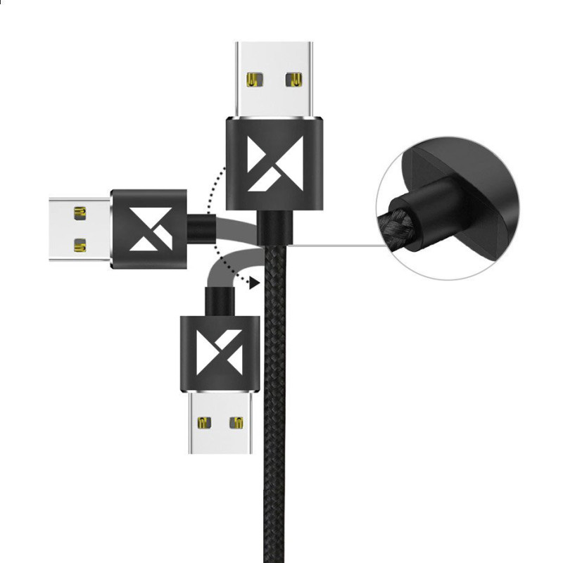 Magnetinis kabelis USB microUSB USB-C Iphone...