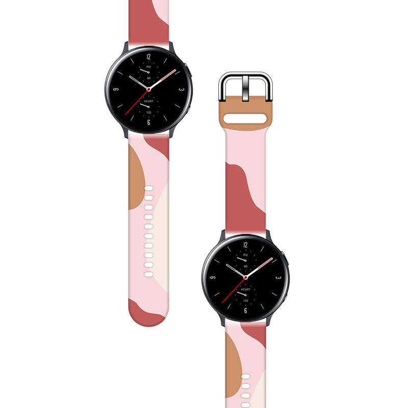 „Samsung Galaxy Watch“ 46 mm silikoninio dirželio „Moro“ apyrankė, 12 modelio apyrankė