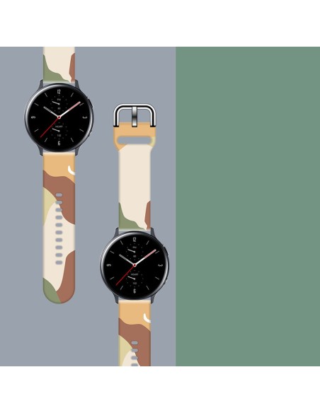 Apyrankė Moro, skirta Samsung Galaxy Watch 46 mm silikoninio dirželio apyrankės raštas 16 Apyrankė Moro, skirta Samsung Galaxy Watch 46 mm silikoninio dirželio apyrankės raštas 16