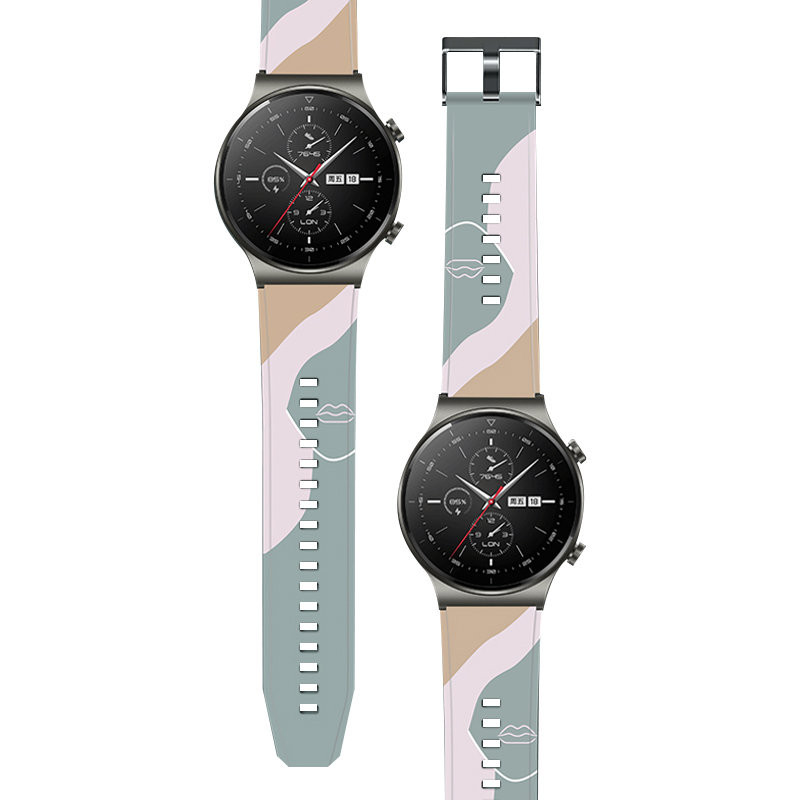Apyrankė Moro, skirta Huawei Watch GT2 Pro silikoninio dirželio apyrankės modelis 1