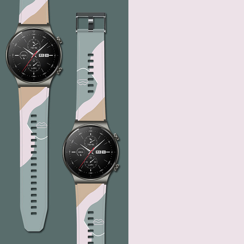 Apyrankė Moro, skirta Huawei Watch GT2 Pro silikoninio dirželio apyrankės modelis 1