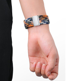 Medžiaginė dirželio apyrankė laikrodžiui 9 / 8 / 7 / 6 / SE / 5 / 4 / 3 / 2 (41 mm / 40 mm / 38 mm) Pinti audinio apyran...
