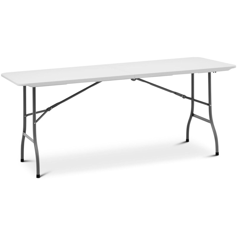 Baltas sulankstomas sodo maitinimo stalas iki 150 kg 180 x 75 x 74 cm