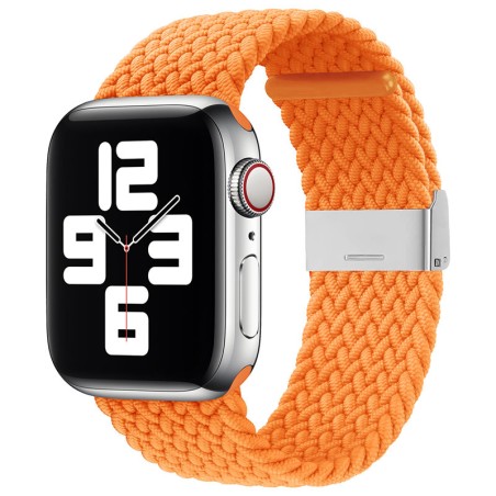 Dirželio audinys, skirtas Apple Watch Ultra / 9 / 8 / 7 / 6 / SE / 5 / 4 / 3 / 2 (49 / 45 / 44 / 42 mm) pintas - oranžin... Dirželio audinys, skirtas Apple Watch Ultra / 9 / 8 / 7 / 6 / SE / 5 / 4 / 3 / 2 (49 / 45 / 44 / 42 mm) pintas - oranžin...