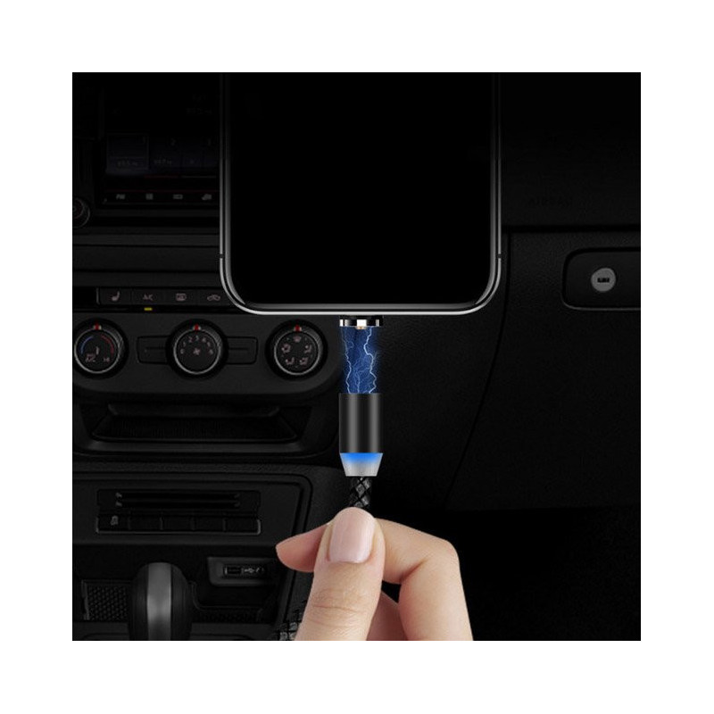Magnetinis kabelis USB microUSB USB-C Iphone...