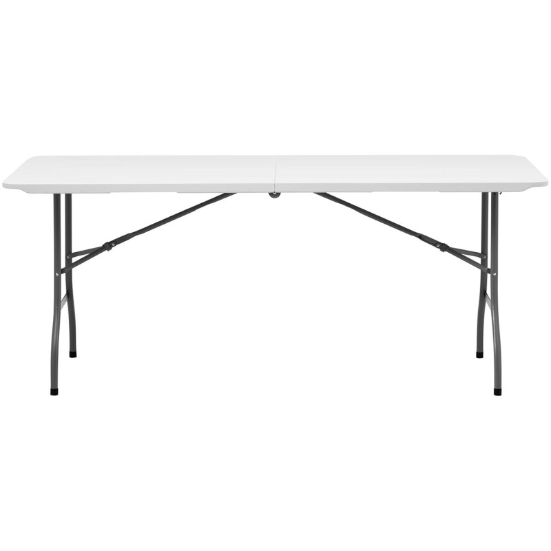 Baltas sulankstomas sodo maitinimo stalas iki 150 kg 180 x 75 x 74 cm