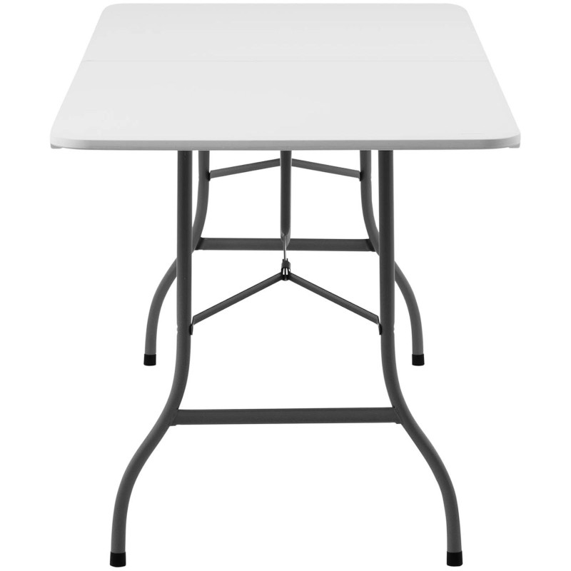 Baltas sulankstomas sodo maitinimo stalas iki 150 kg 180 x 75 x 74 cm