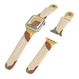 Apyrankė Moro, skirta Apple Watch Ultra / 9 / 8 / 7 / 6 / SE / 5 / 4 / 3 / 2 (49 mm / 45 mm / 44 mm / 42 mm) silikoninio...