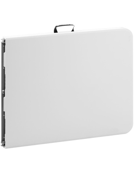 Baltas sulankstomas sodo maitinimo stalas iki 150 kg 180 x 75 x 74 cm Baltas sulankstomas sodo maitinimo stalas iki 150 kg 180 x 75 x 74 cm