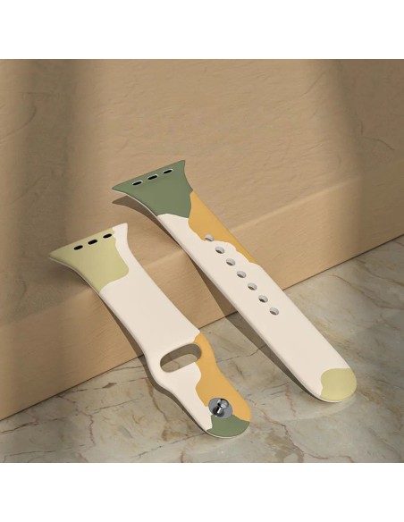 Apyrankė Moro, skirta Apple Watch Ultra / 9 / 8 / 7 / 6 / SE / 5 / 4 / 3 / 2 (49 mm / 45 mm / 44 mm / 42 mm) silikoninio...