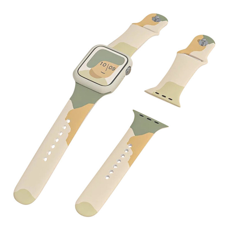Apyrankė Moro, skirta Apple Watch Ultra / 9 / 8 / 7 / 6 / SE / 5 / 4 / 3 / 2 (49 mm / 45 mm / 44 mm / 42 mm) silikoninio...