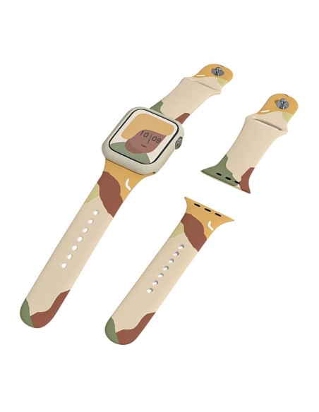 „Apple Watch 9 / 8 / 7 / 6 / SE / 5 / 4 / 3 / 2 (41 mm / 40 mm / 38 mm) silikoninio dirželio laikrodžio apyrankės 1 mode...