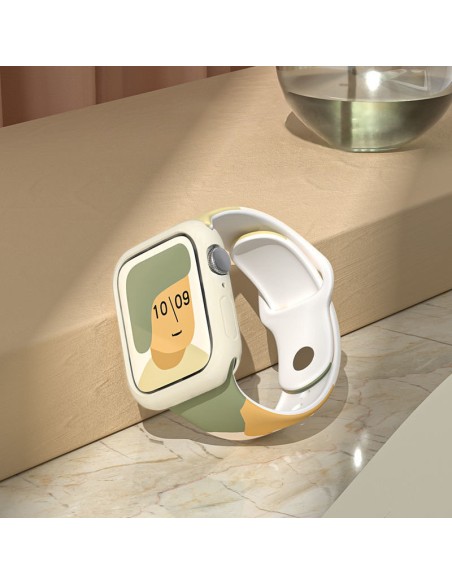 „Apple Watch 9 / 8 / 7 / 6 / SE / 5 / 4 / 3 / 2 (41 mm / 40 mm / 38 mm) silikoninio dirželio laikrodžio apyrankės 1 mode...