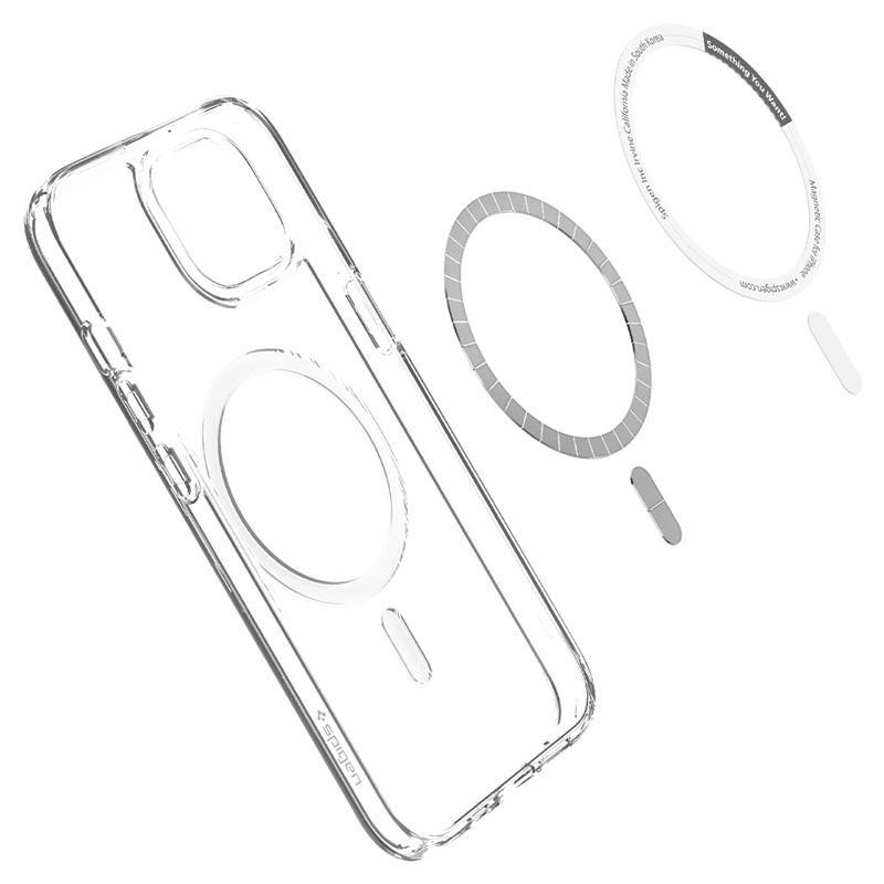 Spigen Ultra Hybrid Mag dėklas su MagSafe iPhone 13 mini - baltas