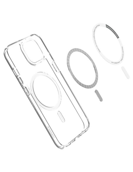 Spigen Ultra Hybrid Mag dėklas su MagSafe iPhone 13 mini - baltas