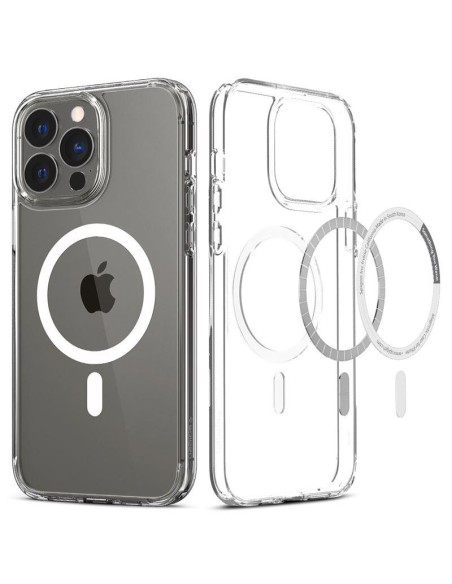 Spigen Ultra Hybrid Mag dėklas su MagSafe iPhone 13 Pro - baltas Spigen Ultra Hybrid Mag dėklas su MagSafe iPhone 13 Pro - baltas