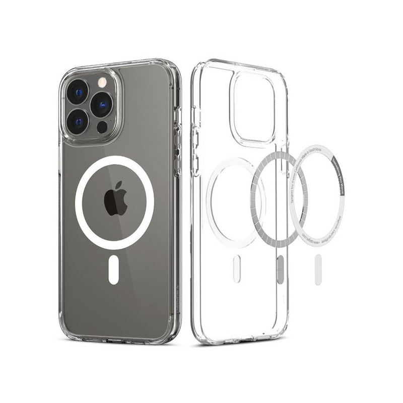 Spigen Ultra Hybrid Mag dėklas su MagSafe iPhone 13 Pro - baltas
