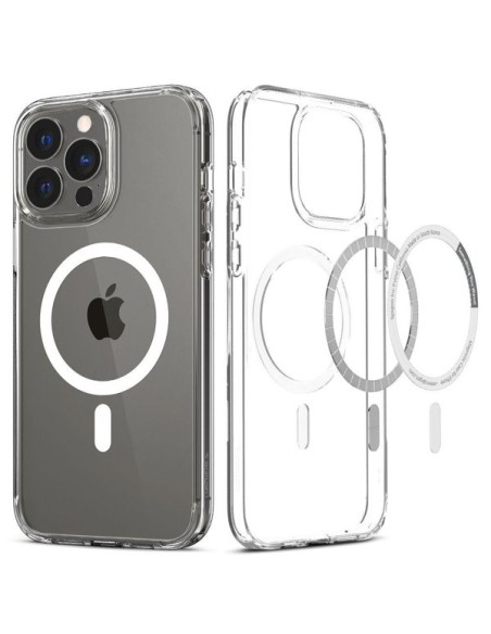 Spigen Ultra Hybrid Mag dėklas su MagSafe iPhone 13 Pro - baltas Spigen Ultra Hybrid Mag dėklas su MagSafe iPhone 13 Pro - baltas