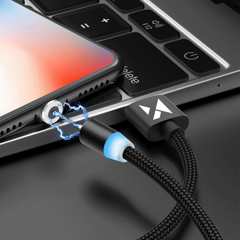 Magnetinis kabelis USB microUSB USB-C Iphone...