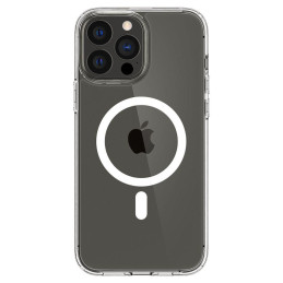 Spigen Ultra Hybrid Mag dėklas su MagSafe, skirtas iPhone 13 Pro Max - baltas