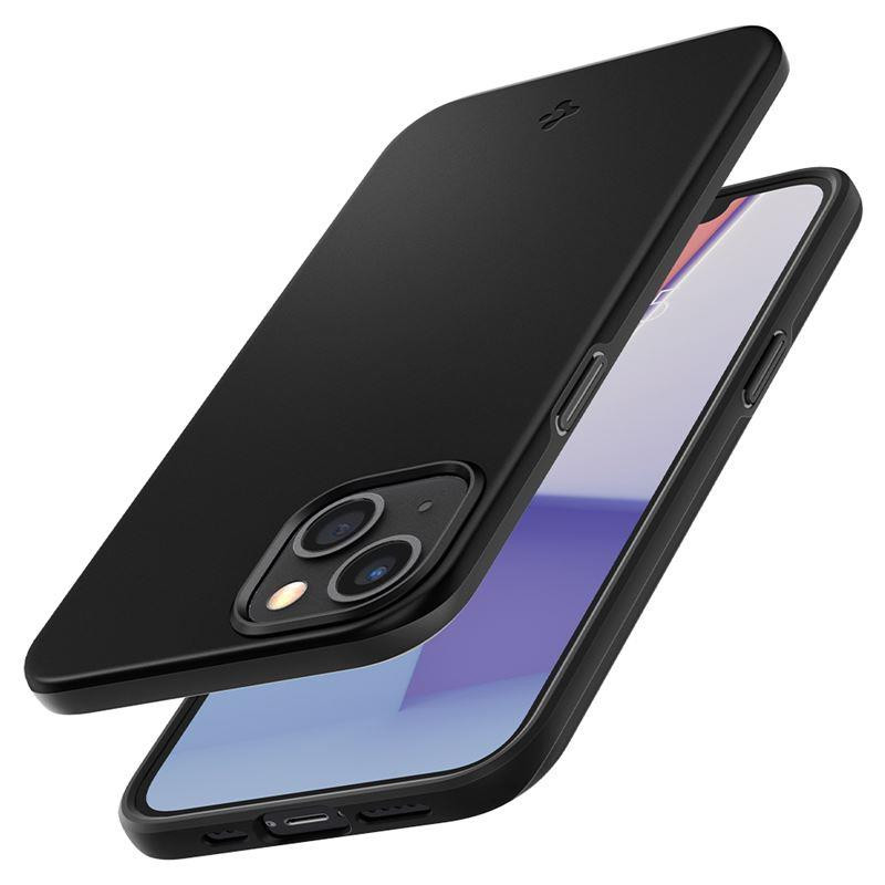 Spigen Thin Fit dėklas iPhone 13 - juodas