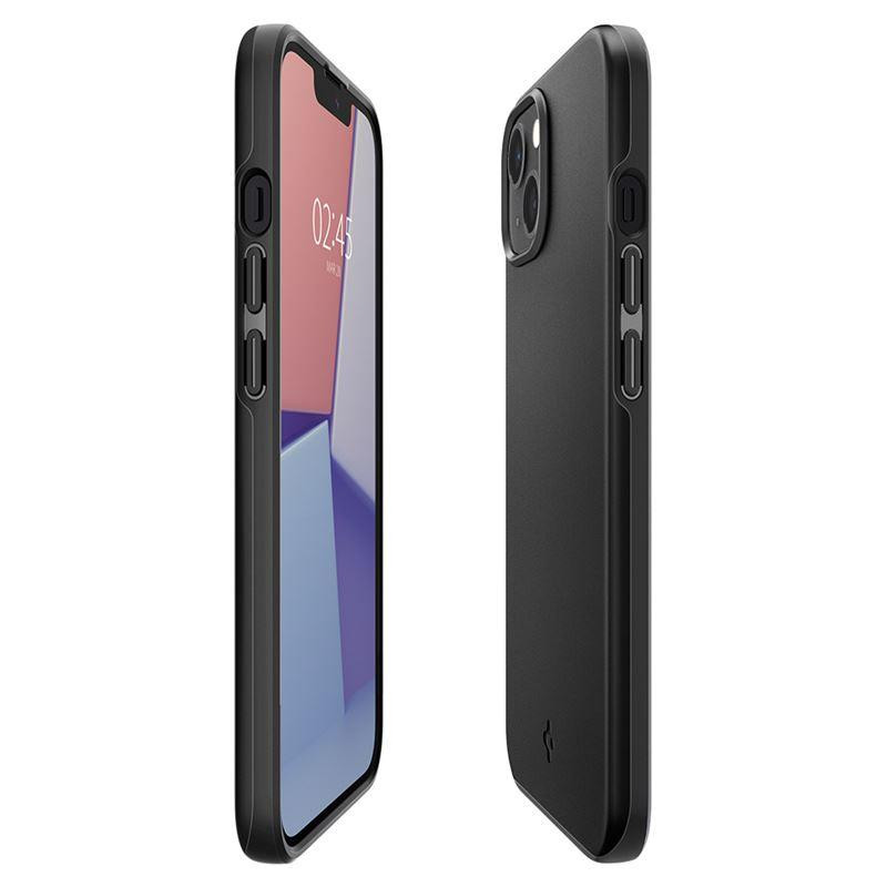 Spigen Thin Fit dėklas iPhone 13 - juodas