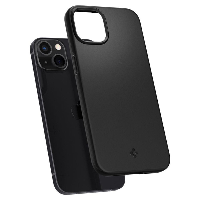Spigen Thin Fit dėklas iPhone 13 - juodas