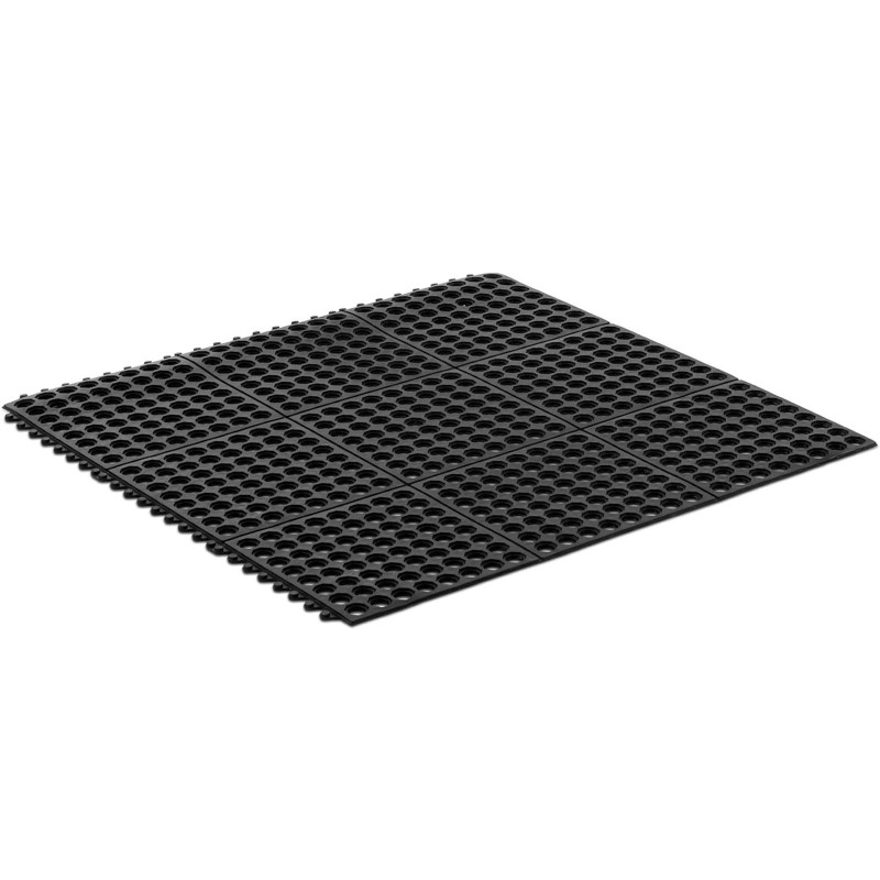 Neslystantis ažūrinis guminis durų kilimėlis 92 x 92 x 0,5 cm