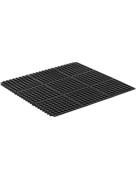 Neslystantis ažūrinis guminis durų kilimėlis 92 x 92 x 0,5 cm Neslystantis ažūrinis guminis durų kilimėlis 92 x 92 x 0,5 cm