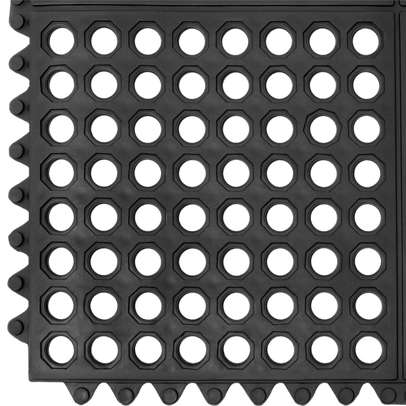 Neslystantis ažūrinis guminis durų kilimėlis 92 x 92 x 0,5 cm