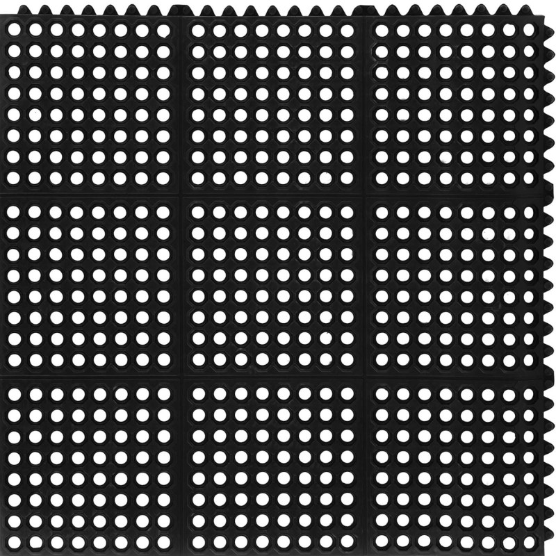 Neslystantis ažūrinis guminis durų kilimėlis 92 x 92 x 0,5 cm