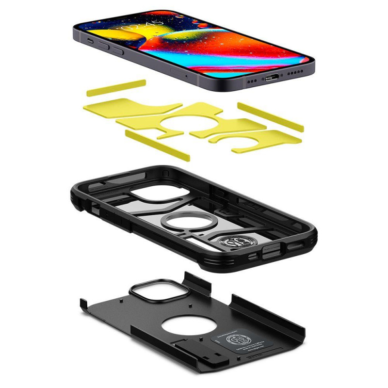 Spigen Tough Armor dėklas iPhone 13 - juodas