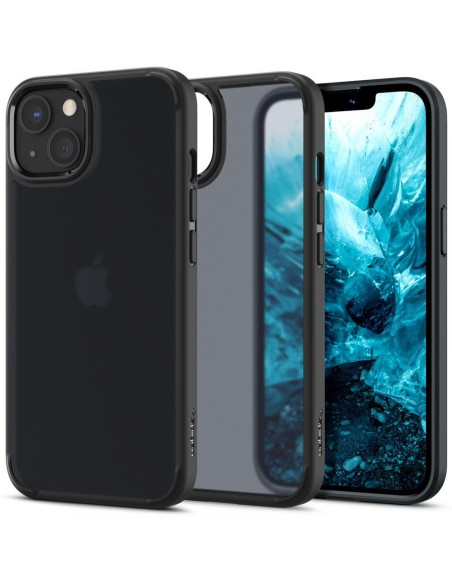 Spigen Ultra Hybrid dėklas iPhone 13 - matinė juoda Spigen Ultra Hybrid dėklas iPhone 13 - matinė juoda
