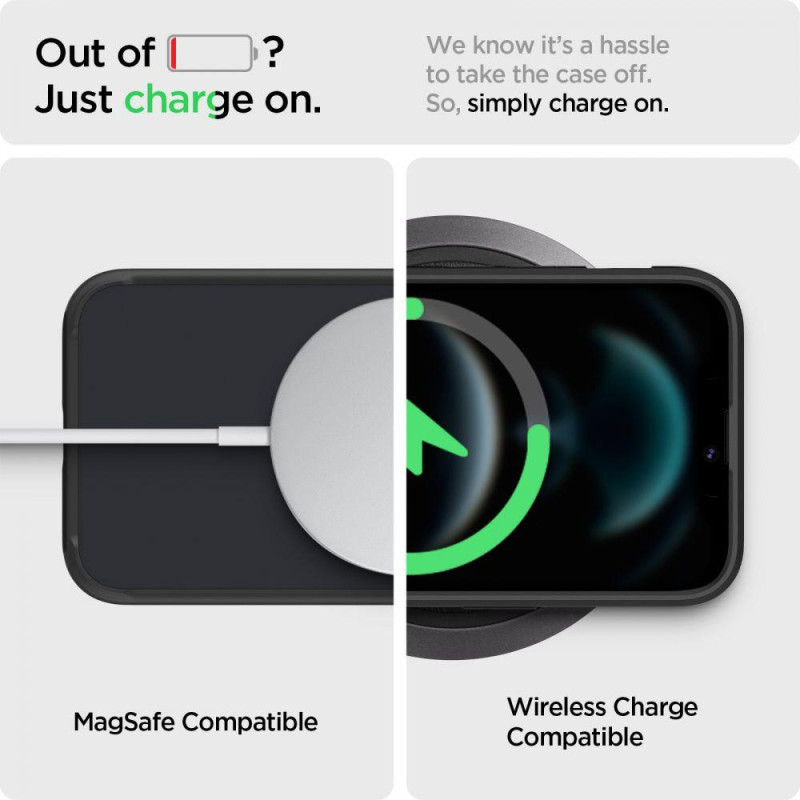 Spigen Ultra Hybrid dėklas iPhone 13 - matinė juoda