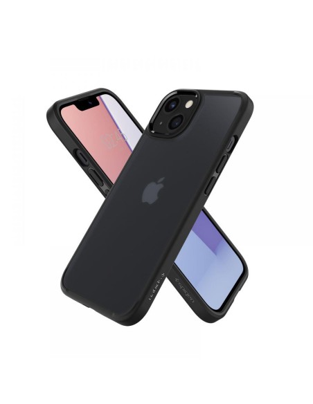 Spigen Ultra Hybrid dėklas iPhone 13 - matinė juoda Spigen Ultra Hybrid dėklas iPhone 13 - matinė juoda