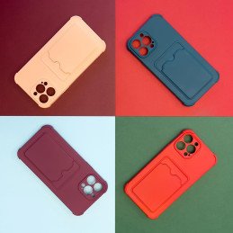 „Xiaomi Redmi 10X 4G“ / „Xiaomi Redmi Note 9“ kortelės piniginės silikoninės šarvų oro pagalvės dėklo dėklas, skirtas „X...