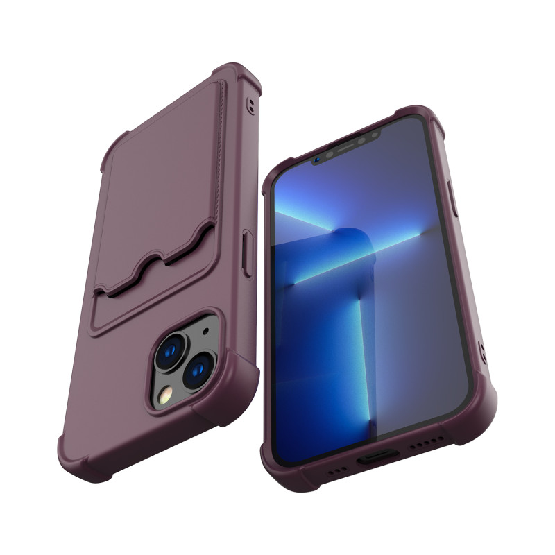 „Card Armor Case“ dėklo dangtelis, skirtas „Xiaomi Redmi 10X 4G“ / „Xiaomi Redmi Note 9“ kortelių piniginės silikoninis ...