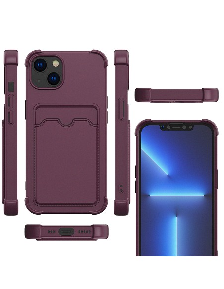 „Card Armor Case“ dėklo dangtelis, skirtas „Xiaomi Redmi 10X 4G“ / „Xiaomi Redmi Note 9“ kortelių piniginės silikoninis ...
