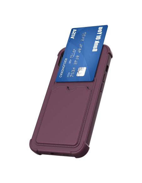 „Card Armor Case“ dėklo dangtelis, skirtas „Xiaomi Redmi 10X 4G“ / „Xiaomi Redmi Note 9“ kortelių piniginės silikoninis ...