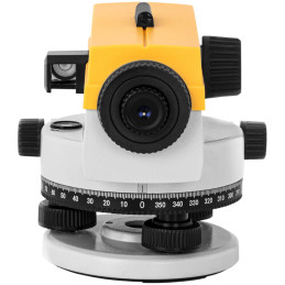 Optinis savaime išsilyginantis nivelyras su trikoju ir lazdele – padidinimas 32x sk. 40 mm